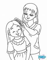 Daughter Mother Coloring Pages Color Print Hellokids Online sketch template