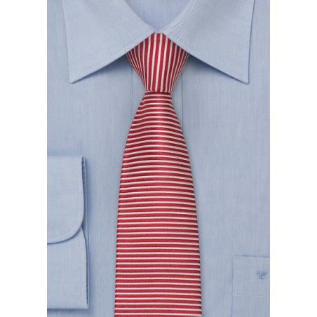 skinny designer tie  red  white bows  tiescom