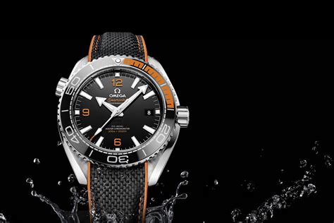orange    black   seamaster planet ocean orange ceramic monochrome watches