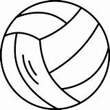 Voleibol Volleyball Pallavolo Colorare Pinclipart Automatically Ultracoloringpages sketch template