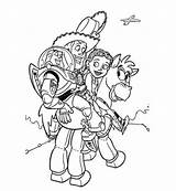 Woody Bullseye Riding sketch template