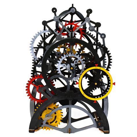 mechanical pendulum wooden clock building kit puralty