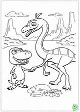 Dinokids Dinosaur Coloring Train Close sketch template