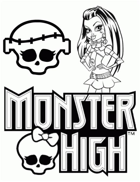 printable monster high coloring pages everfreecoloringcom