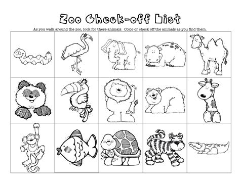 printable zoo animals worksheets  kids learning   read