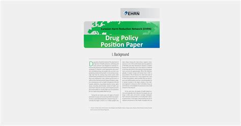 eurasian harm reduction network drug policy position paper open