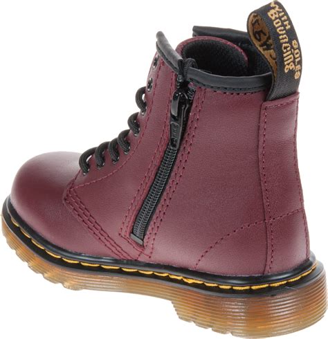 dr martens  toddler brooklee cherry red softy  boys boots humphries shoes