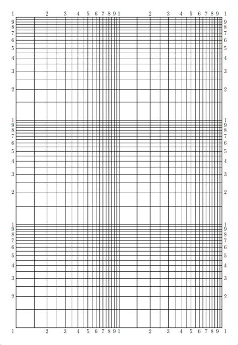 printable log log graph paper  full  graph