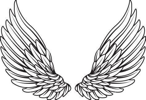 Wings Vector Element Stock Image Wing Neck Tattoo Neck Tattoos Tribal