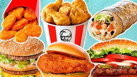ordered fast food items  popular chains