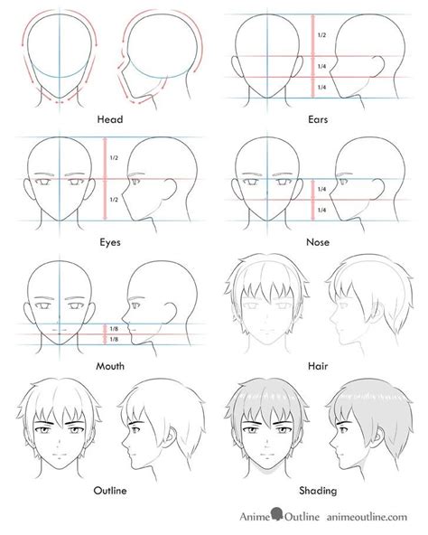 Pin By Fadlan Z On Drawing Anime Face Drawing Anime Male Face Anime