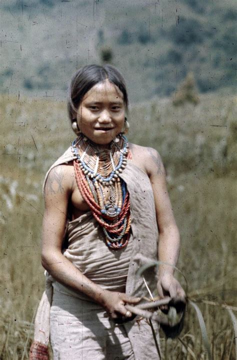 India Konyak Naga Girl Working In The Fields Wakching Nagaland Mon