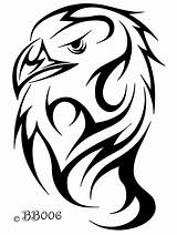 Tribal Animal Eagle Simple Tattoo Drawing Tattoos Head Designs Getdrawings Google Ca Animals Phoenix sketch template