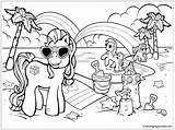 Coloring Beach Pages Vacation House Summer Little Pony Scene Disney Color Friends Kids Colouring Themed Printable Tropical Getcolorings Getdrawings Barbie sketch template