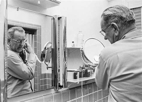 Lyndon B Johnson Shaving Shaving Mirror Selfie Johnson