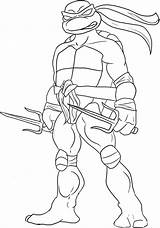 Coloring Pages Donatello Ninja Turtles Teenage Mutant Printable Comments sketch template