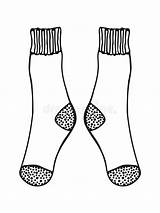 Chaussettes Noire Blanche Griffonnage Socken Seiten Malbuch sketch template