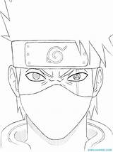 Coloring Kakashi Naruto Pages sketch template