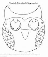 Mask Printable Templates Masks Animal Owl Halloween Kids Face Template Patterns Woodland Pattern Party Activity Printables Color Fashioned Old Jungle sketch template