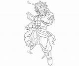 Broly Dragon sketch template