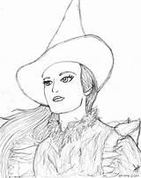 Broadway Coloring Pages Elphaba Wicked Thropp Deviantart Modern Getcolorings Colo Sketch Template sketch template