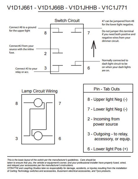 carling whip light switch