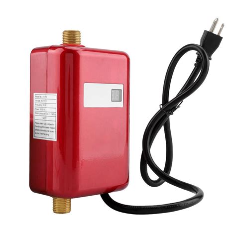 herchr water heating   lcd mini electric tankless instant hot water heater bathroom