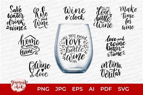 Wine Svg Funny Wine Sayings Svg Bundle Wine Glass 1334845