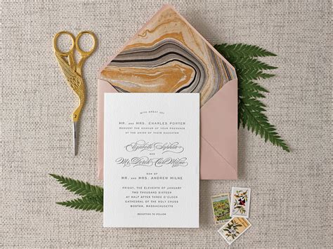 diy  gorgeous envelope liner   wedding invitations