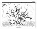 Spongebob Coloring Squarepants Fun Super sketch template