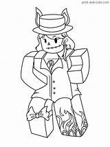 Roblox Coloring Pages Color Print sketch template
