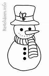 Schneemann Malvorlage Weihnachten Basteln Schablone Kindern Bastelideen Snowman Weihnachtsmotiv Bastelvorlagen Schablonen sketch template