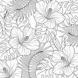 Coloring Pages Leaves Flower Leaf Tropical Mandala Colouring Pattern Adult Adults Color Therapy Pen Ink Drawing Patterns Illustration Choose Board sketch template