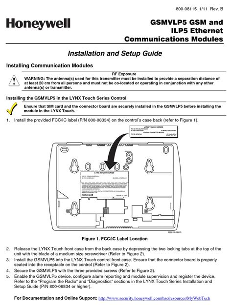 honeywell gsmvlp installation  setup manual   manualslib