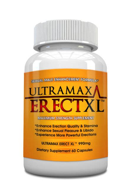 1 erectile dysfunction pills male enhancement 30 x 990mg ultramax erect xl ebay