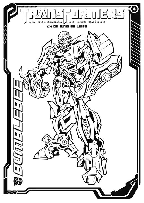 bumblebee transformer coloring page  worksheets