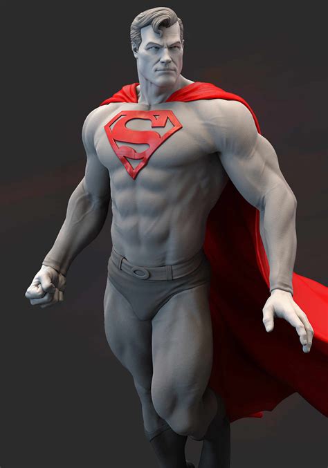 superman statue zbrushcentral