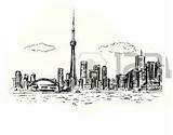 Toronto Skyline Sketch Paintingvalley Sketches sketch template