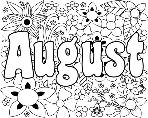 top  august coloring pages preschoolers   unique