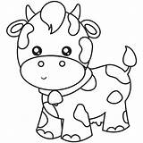 Cow Cows Outlines Coloringbuddy Fiverr Animal Spotted sketch template