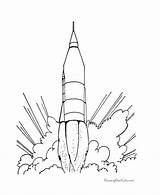 Rocket Coloring Pages sketch template