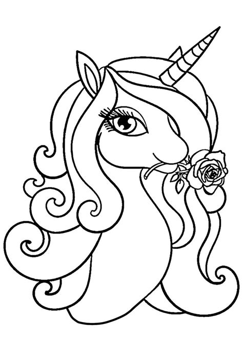 delightful rose high quality  coloring   category unicorn