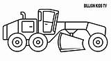 Coloring Construction Pages Truck Equipment Grader Drawing Plow Printable Kids Getcolorings Getdrawings Color sketch template