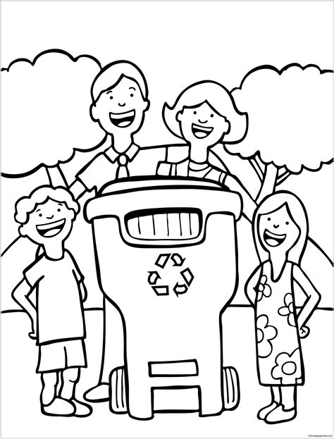 recycle  recycling coloring page  printable coloring pages