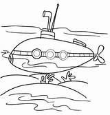 Coloring Submarines Submarine sketch template