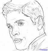 Supernatural Winchester Coloring Pages Dean Jensen Ackles Draw Color Drawings Print Outline Printable Adult Drawing Coloringtop Book Colouring Step Dragoart sketch template