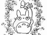 Totoro Neighbor Coloriage Ghibli Imprimer Dedans Miyazaki Greatestcoloringbook Azcoloring Depuis sketch template