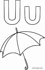 Coloringall Umbrella sketch template