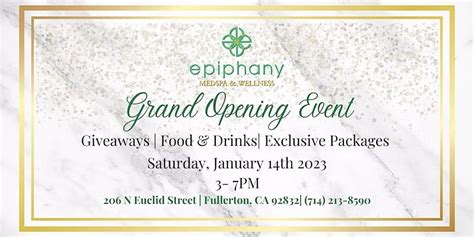 epiphany medspa  wellness grand opening celebration epiphany