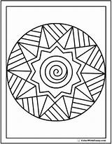 Coloring Pages Adult Simple Printable Easy Adults Sheets Color Print Starburst Colorwithfuzzy Mandala Kids Sunburst Mandalas Geometric Books Customize Getcolorings sketch template